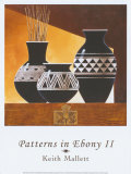 Patterns in Ebony II Affiches par Keith Mallett
