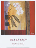 Orchid Lines I Pósters por Don Li-Leger