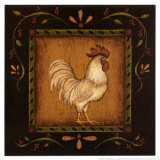 White Rooster I Prints by Kim Lewis