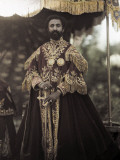 Emperor Poses in Traditional, Ceremonial, Coronation Clothing Photographie par W. Robert Moore