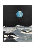 Earth, as Seen from the Moon, Resembles a Blue Globe Hanging in Space Fotografisk trykk av Charles Bittinger Earth, as Seen from the Moon, Resembles a Blue Globe Hanging in Space Fotografisk trykk av Charles Bittinger