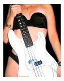 Fender Precision Bass Giclee Print by Rhonda Watson