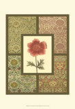 Textile with Floral II Posters Textile with Floral II Posters