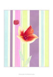 Flowers and Stripes IV Prints