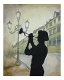 Blues Silhouette 3 Giclee Print by Todd Horne
