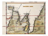 The Red Sea and Arabia Gulf to the Supposed Malay Peninsula Giclee Print by Martin Waldseemuller