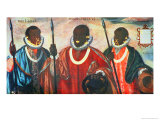 Warriors of the Esmereldas, 1599 Giclee Print by Adrian Sanchez Galque