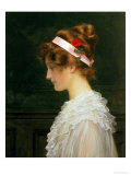 Profile of a Young Girl Giclee Print by Marcus Stone