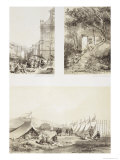A Portuguese Church and a Chinese Street at Macao Giclee-trykk av Auguste Borget