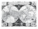 World Map; Vera Totius Expeditionis Nauticae Reproduction procédé giclée