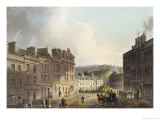 Marlborough Street, from "Bath Illustrated by a Series of Views" Giclee Print by John Claude Nattes