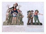 The Triumph of Marat and Camille Jordan Said "Cut off Their Heads", circa 1792 Giclee Print by Le Sueur Brothers 