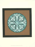Blue Rosette Rhapsody I Print Blue Rosette Rhapsody I Print