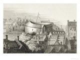 The Globe Theatre, circa 1647, Published by Robert Wilkinson, London, 1810 Giclee Print by Wenceslaus Hollar