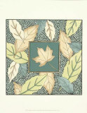Maple Leaf with Chestnut Medley Poster by Nancy Slocum