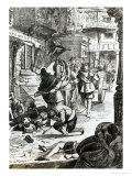 The Great Plague of London in 1665 Lámina giclée por Edward Henry Corbould