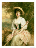 Mrs. Stuart M. Samuel as Phyllida, the Shepherdess Giclee Print by Samuel Luke Fildes