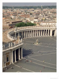View of the Piazza, Designed by Gian Lorenzo Bernini 1656-67 Giclee-trykk av Algardi A. Bernini