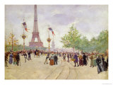 Entrance to the Exposition Universelle, 1889 Lámina giclée por Jean Béraud Entrance to the Exposition Universelle, 1889 Lámina giclée por Jean Béraud