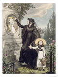 The Cemetery of Pere Lachaise, Printed by Charles Joseph Hullmandel Pub. 1822 Giclee Print by John James Chalon