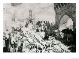Plague in Florence as Described by Boccaccio Lámina giclée por Luigi Sabatelli