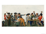The Republican Oath Being Signed in Blood and Singing "The Marseillaise", circa 1792 Giclee Print by Le Sueur Brothers 