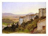 View of Olevano, 1821-24 Giclee Print by Heinrich Reinhold