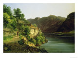 The Hallstatter Lake, 1824 Giclee Print by Franz II Steinfeld