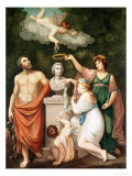 Aesculapius, Flora, Ceres and Cupid Honouring Linnaeus, from Aesculapius, Flora, Ceres and Cupid Honouring Linnaeus, from