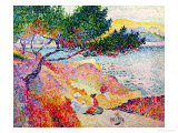 La Plage de Saint-Clair, 1906-07 Giclee-vedos tekijänä Henri Edmond Cross La Plage de Saint-Clair, 1906-07 Giclee-vedos tekijänä Henri Edmond Cross