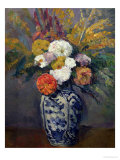 Dahlias, circa 1873 Giclee Print by Paul Cézanne