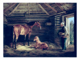 English Mare with Her Foals, 1833 Lámina giclée por Albrecht Adam English Mare with Her Foals, 1833 Lámina giclée por Albrecht Adam