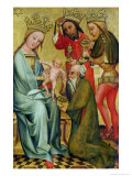 The Adoration of the Magi from the High Altar of St. Peter's in Hamburg, the Grabower Altar, 1383 Giclee Print by Master Bertram of Minden 
