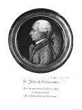 Michel-Guillaume-Jean de Crevecoeur Frontispiece of His "Sketches of 18th Century America" Giclee Print by Valliere 