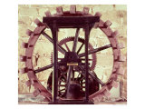 Model of a Water Wheel from One of Leonardo's Drawings reproduction procédé giclée par Leonardo da Vinci 