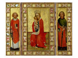 Madonna and Child with Saints Cyricus and Pancratius, circa 1380 reproduction procédé giclée par Aachen Master 