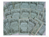 Covers from the Monthly Issues of "The Life and Adventures of Nicholas Nickleby" by Charles Dickens reproduction procédé giclée