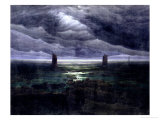 Sea Shore in Moonlight, 1835-36 Reproduction procédé giclée par Caspar David Friedrich