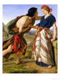 The Meeting of Jacob and Rachel, 1853 reproduction procédé giclée par William Dyce