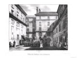 View of the Women's Yard at the Conciergerie Prison circa 1831 Giclee Print by Collard 