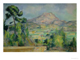 Montagne Sainte-Victoire, circa 1887-90 Giclee Print by Paul Cézanne