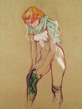 Woman Pulling up Her Stocking, 1894 Giclee Print by Henri de Toulouse-Lautrec