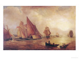 Estuary of the Thames and the Medway reproduction procédé giclée par William Turner