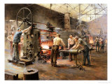The Rolling Mill Giclee Print by Ferdinand Joseph Gueldry