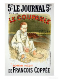 Reproduction of a Poster Advertising the Novel "Le Coupable", by Francois Coppee Giclee Print by Théophile Alexandre Steinlen