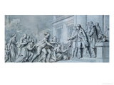 Servitude in France is Abolished, 1783 reproduction procédé giclée par Charles De Wailly