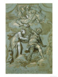 Pandora Offers the Box to Epimetheus Giclee Print by Paolo Farinati