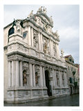 Facade of the Santa Maria Del Giglio, Built in 1680-83, with Sculptures Done by Giusto Le Court Giclee Print by Giuseppe Sardi