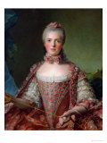 Portrait of Marie Adelaide 1756 Giclee Print by Jean-Marc Nattier
