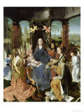 Madonna and Child with Mary Magdalene and St. Catherine reproduction procédé giclée par Jan Gossaert